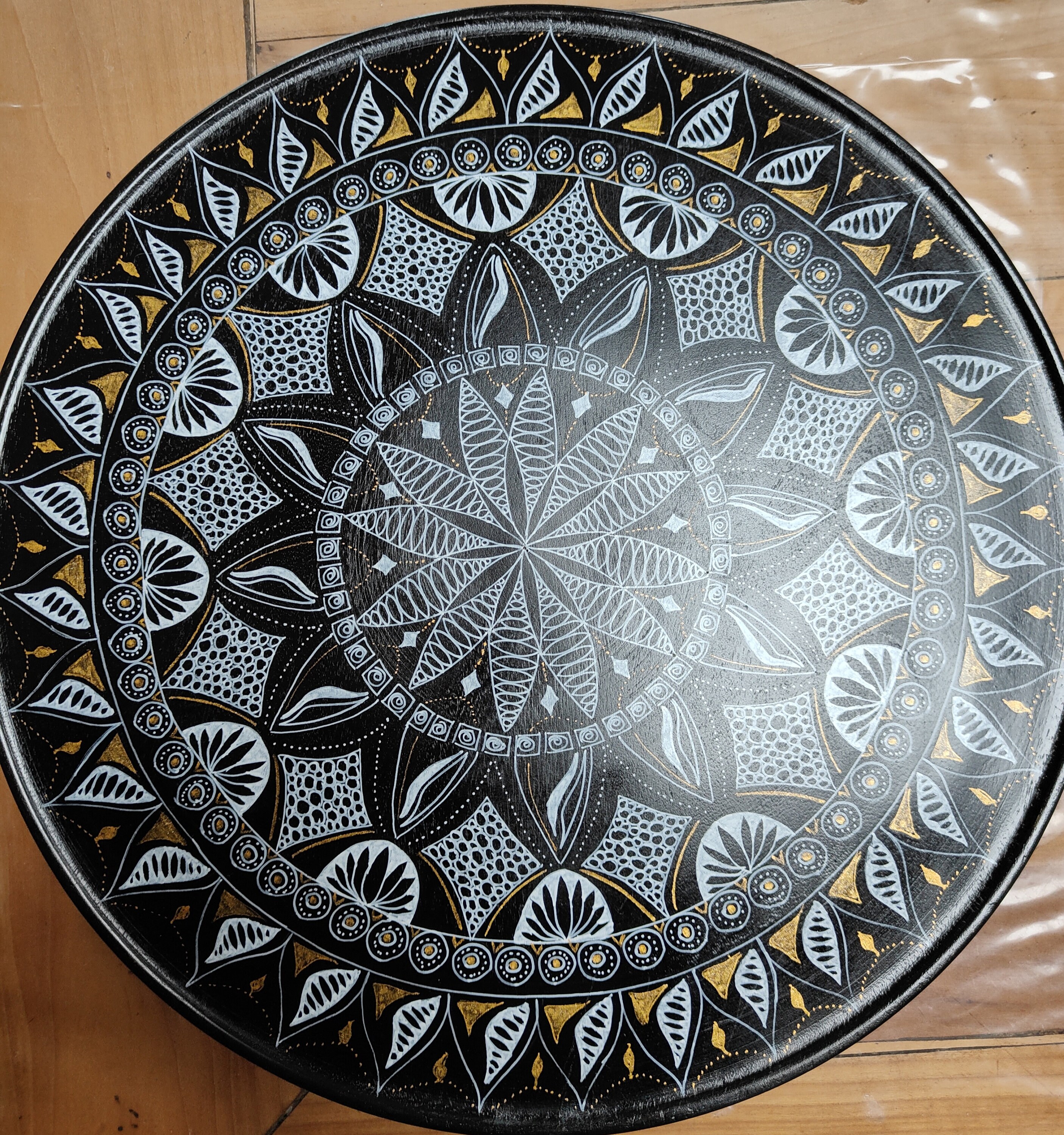 Mandala Dessiné à Main Levée