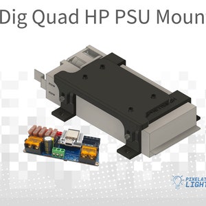 QuinLED Dig Quad Controller HP PSU Mounting System