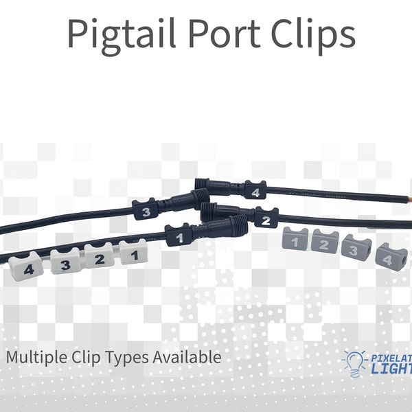 Pigtail Port Clips - Identify Port Numbers with ease