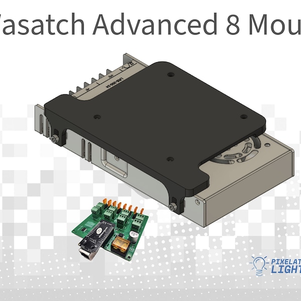 Wasatch Pixels Advanced Eight Controller - Meanwell/PSU Mounting Bracket