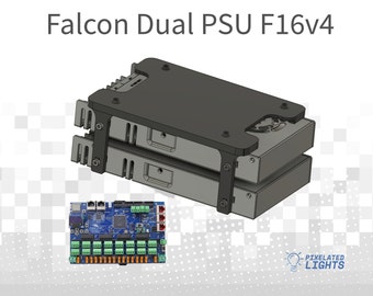Falcon F16v4 Controller Dual PSU Mount & Meanwell/PSU Mounting Bracket