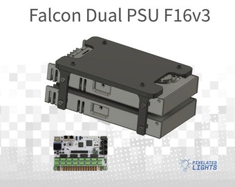 Falcon F16v3 Controller DUAl PSU Mount & Meanwell/PSU Mounting Bracket