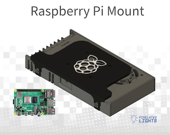 Raspberry Pi Mount for Meanwell/Generic PSU/HP