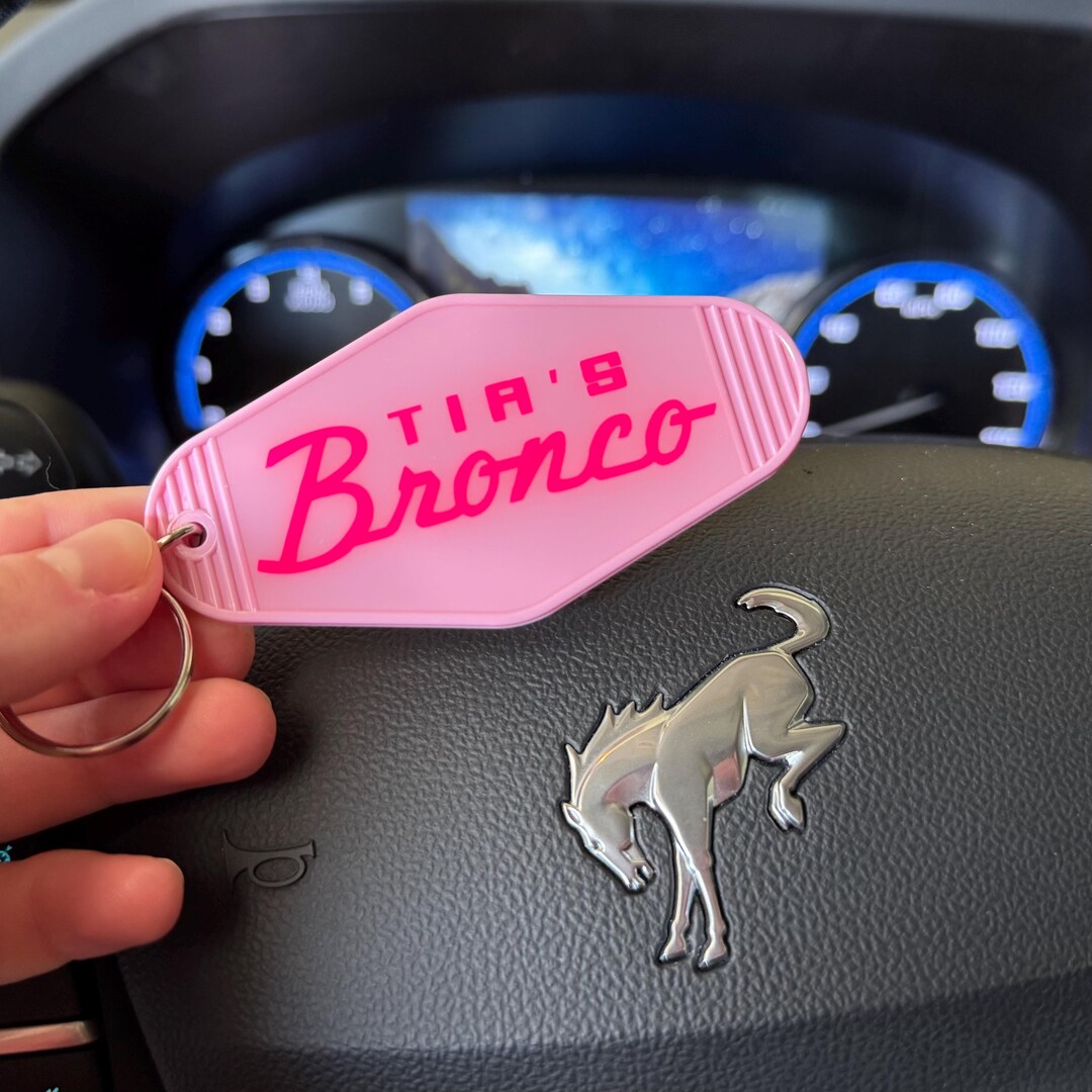BRONCO Keychain, Customized Bronco Keychain, Hotel Key, Bronco Sport ...
