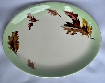 Serving Platter with Autumn Leaves