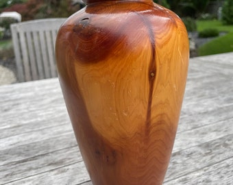 Vase en bois fait main