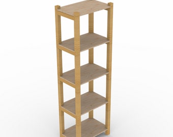Wooden Storage Shelf DIY Plan