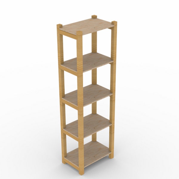 Wooden Storage Shelf DIY Plan