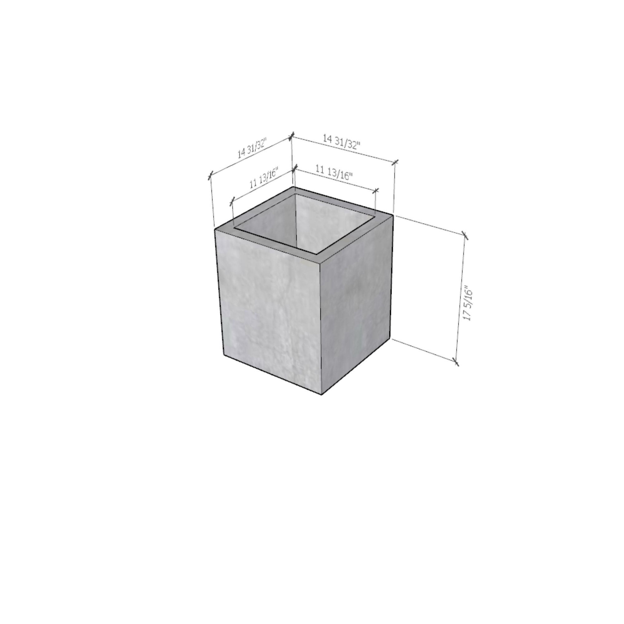 2. Urban Chic Concrete Flower Pot