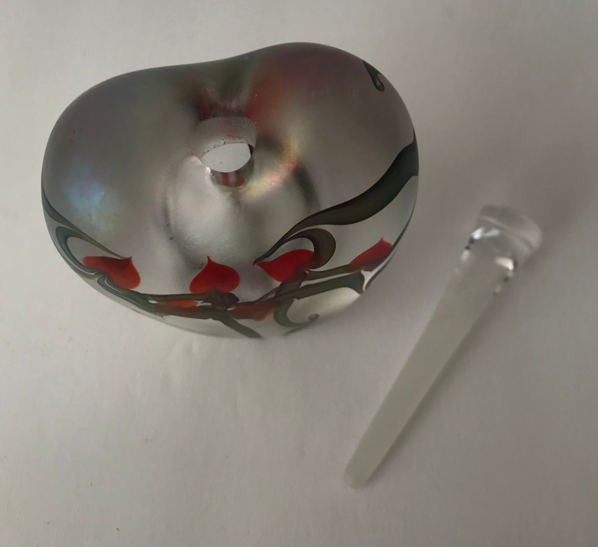HEART PERFUME BOTTLE. Zellique Studios Art Glass. - Etsy Israel