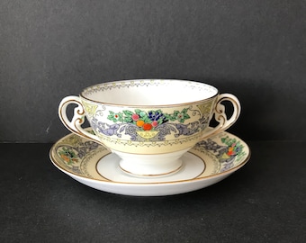 Vintage Set of 5 Stunning 1966 Royal Worcester Fine Bone China