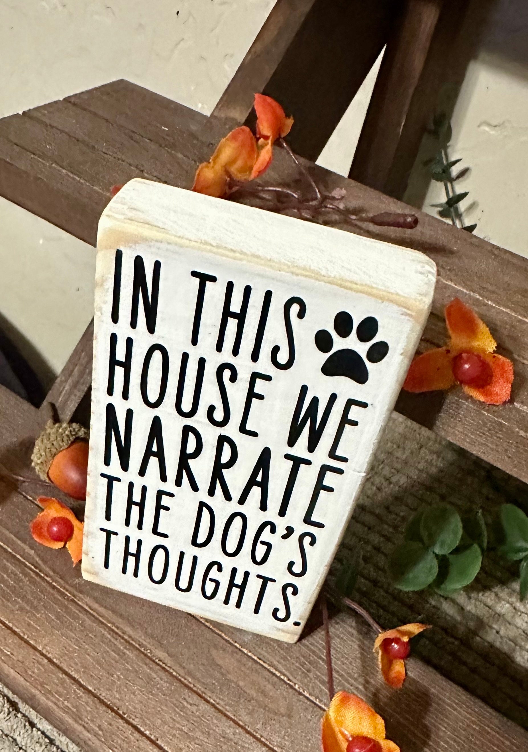 Dog Lover Mini Wood Sign – Funny Sarcastic Quote Block – Rustic Home Accent  Shelf Sitter - Etsy, image size:1853x2639