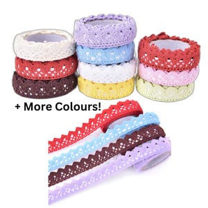 Ruban Washi en coton auto-adhésif, 1.9 cm, ruban en dentelle, Penpal, décoration pour Scrapbooking, carnet de notes créatif en coton