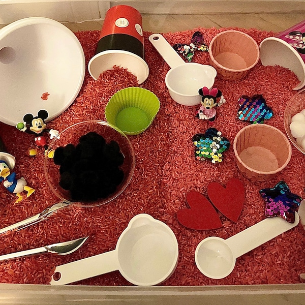 Minnie & Mickey Sensory Bin