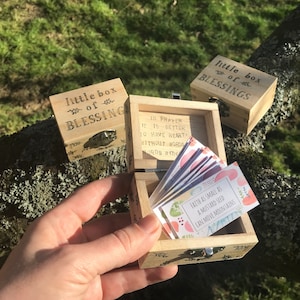 La cajita de bendiciones de los niños. 21 tarjetas de afirmación de las Escrituras / Tarjetas de oración bíblica. Oración de bolsillo. Oración de los niños. Jardín de infantes