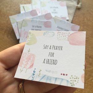 Little Bag of Prayer voor kinderen. 30 Gebedskaarten. Kinderbijbel Bidprentjes. Zakgebeden. Kleuterschool Early Years Taal