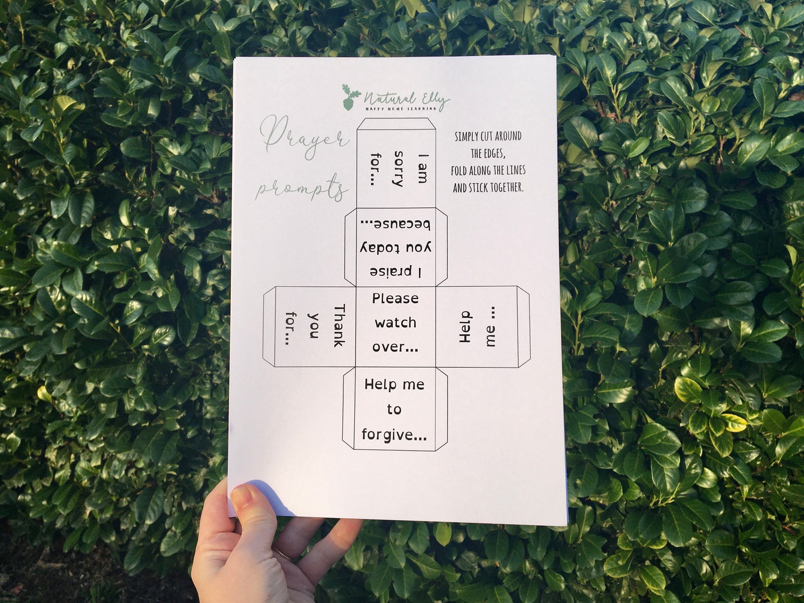 Prayer Cube Printable DIGITAL DOWNLOAD Prayer Prompts. Make Etsy