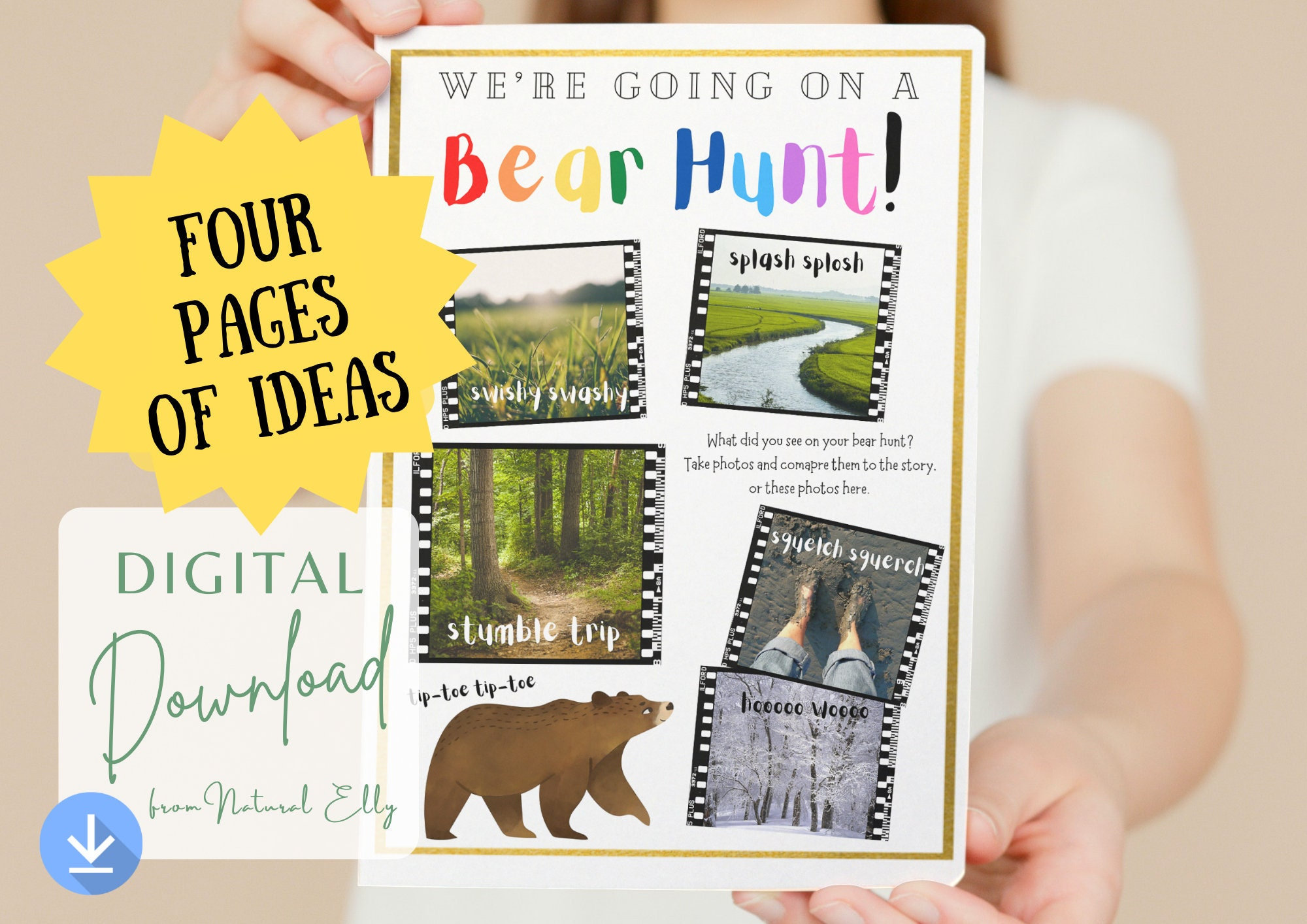 Printable we re Going on A Bear Hunt Activity Sheets With Game Ideas Printable we re Going on A Bear Hunt Activity Sheets With Game Ideas