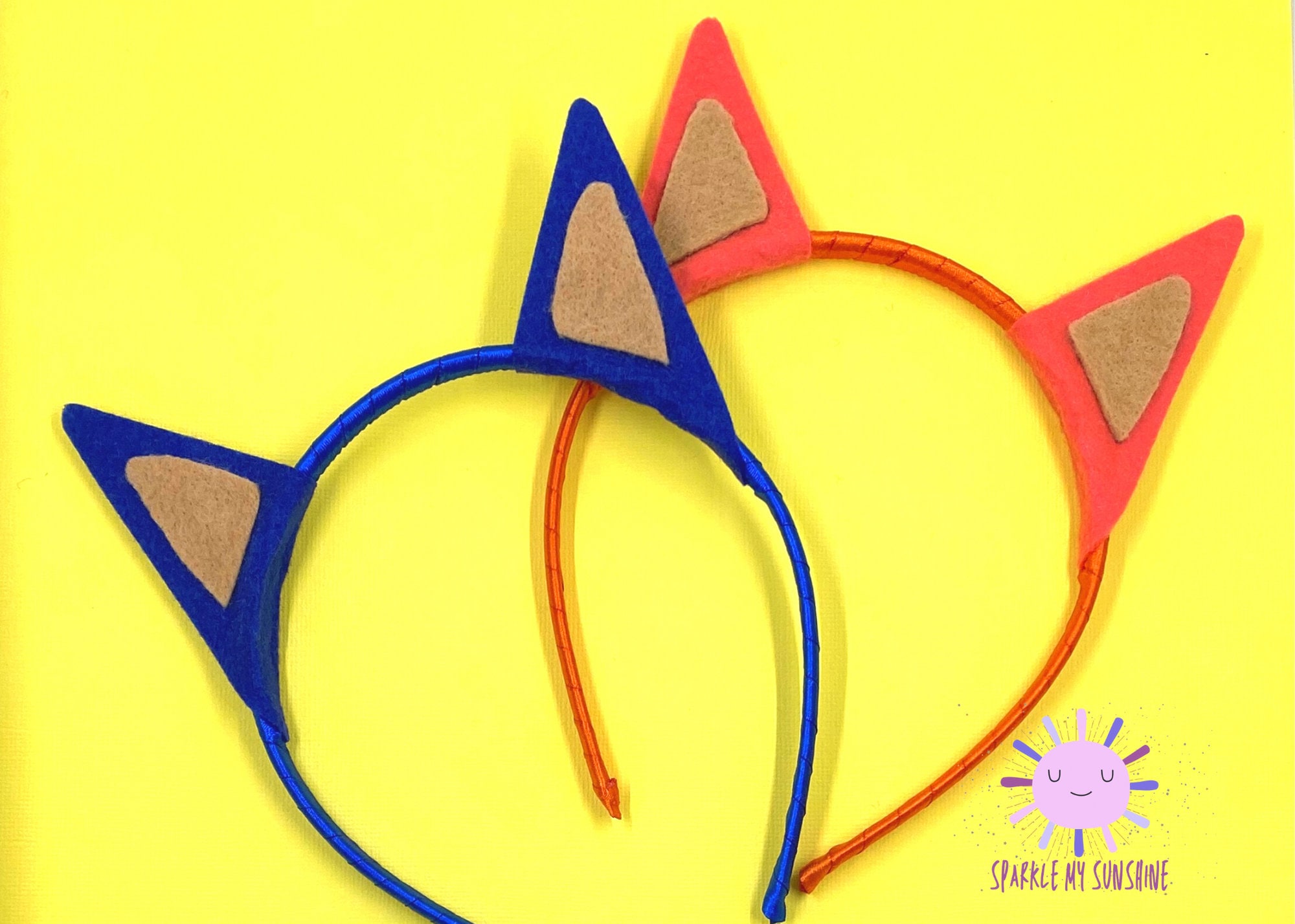 Blue dog ears headband hotsell