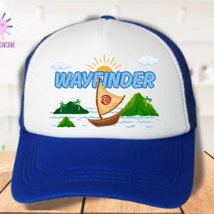 Moana Wayfinder Disney Trucker Hat, Adult Snapback Baseball Cap, Epcot Hat, Disney Princess Cosplay Costume, Disneyland Hat, Unique Gifts