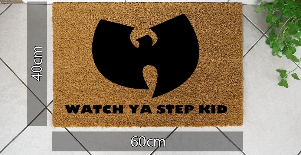 Wu Tang Watch Ya Step Kid Doormat Wu Tang Clan Door Mat Hip Hop Doormat