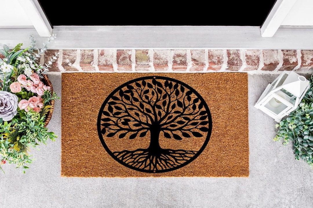 Tree of Life Door Mat Tree of Life Mat Tree of Life Doormat