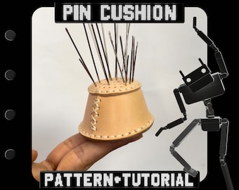 Pin Cushion Leather PDF Pattern | Beginner Friendly Project