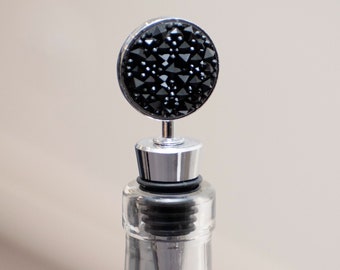 Black Gem Wine Stopper