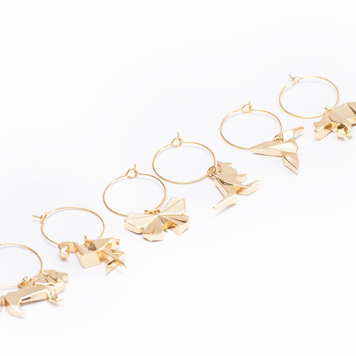 Animal Origami Wine Charm Set - Etsy