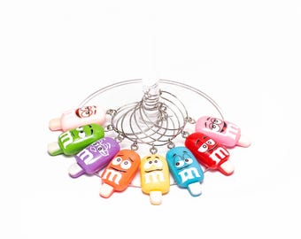 Ensemble de breloques vin crème glacée M&M
