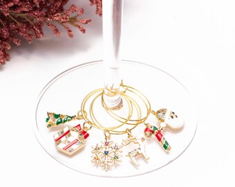 Ensemble de breloques vin de Noël zircone