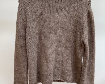 raw wool sweater