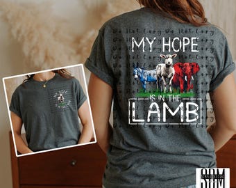 My Hope is in the Lamb Revelation 7:17 Bundle Digital File,Bundle Digital Download, Sublimation, png, Tumbler, DTF, DTG, HTV Ecosolvent, Art