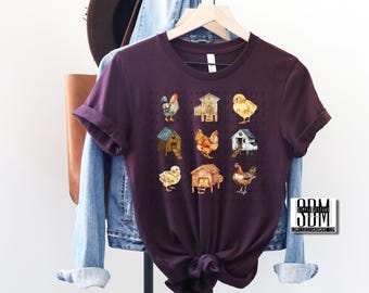 Chickens Collage Digital Download, Farm Animals Sublimation, png, Tumbler, DTF, DTG, HTV Ecosolvent
