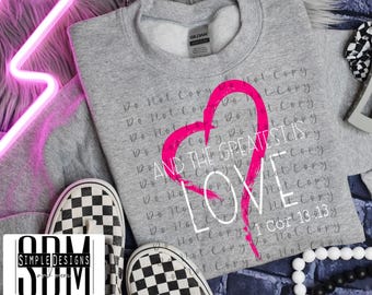 And the Greatest is Love Digital File, Digital Download, Sublimation, png, Tumbler, DTF, DTG, HTV, Art