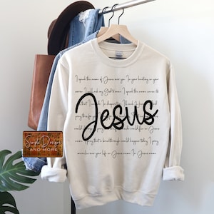 In Jesus Name Digital File, I Speak the Name of Jesus Digital Download, Sublimation, png, Tumbler, DTF, DTG, HTV Ecosolvent, Art