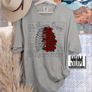 He Grows Flowers on My Barren Soul  Digital File, Digital Download, Sublimation, png, Tumbler, DTF, DTG