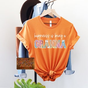 Happiness is Being a Granna Digital File, Horns Digital Download, Sublimation, png, Tumbler, DTF, DTG, HTV Ecosolvent