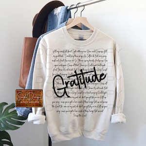 Gratitude Digital File,Bundle Digital Download, Sublimation, png, Tumbler, DTF, DTG, HTV Ecosolvent, Art