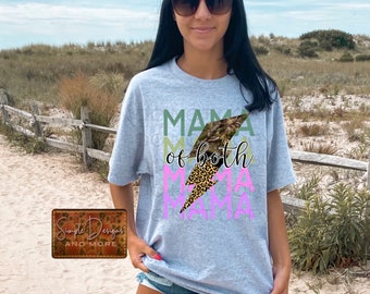 Mama of Both Digital File, Digital Download, Sublimation, png, Tumbler, DTF, DTG, HTV Ecosolvent