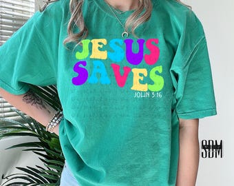 Jesus Saves PNG Digital File, Digital Download, Sublimation, png, Tumbler, DTF, DTG, Ecosolvent, Art