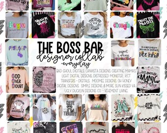 TBB 12 月コラボ デジタル ファイル、バンドル デジタル ダウンロード、昇華、png、タンブラー、DTF、DTG、エコソルベント、アート、手描き、T シャツ デザイン