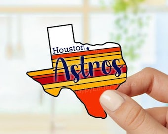 Astros Baseball Sticker Houston Astros Team Vinyl Sticker Texas Astros MLB Stros Before Ho3s Stickers Decals