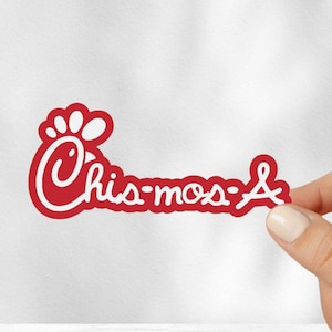 May include: Red and white Chick-fil-A logo sticker with the text "Chick-fil-A" written in a handwritten style.