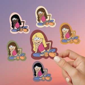 Lizzie McGuire Custom Sticker Personalized Lizzie McGuire Cartoon Character DIY Lizzie Vinyl Sticker Decal