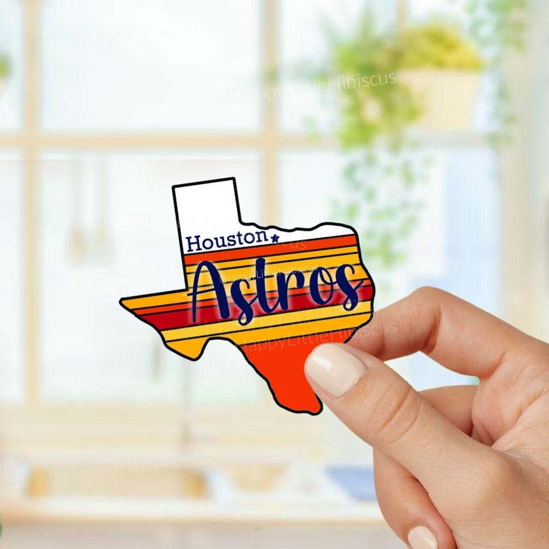 Astros Baseball Sticker Houston Astros Team Vinyl Sticker Texas Astros