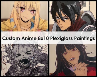 Plexiglass anime painting | custom or choose one already made | Anime painting | painted art | Custom art | fanart | manga | anime art