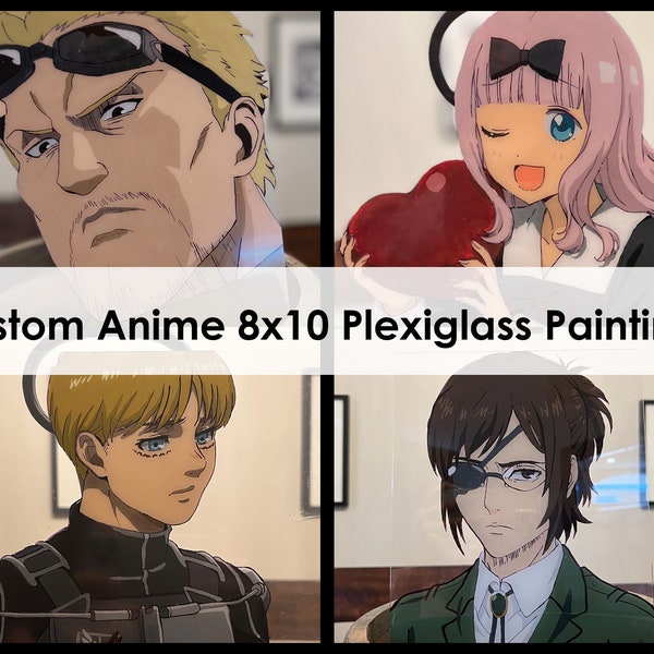 Plexiglass anime painting | custom or choose one already made | Anime painting | painted art | Custom art | fanart | manga | anime art