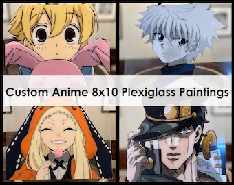 Plexiglass anime painting | custom or choose one already made | Anime painting | painted art | Custom art | fanart | manga | anime art