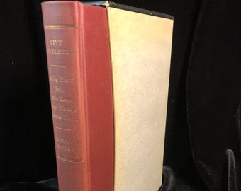 Cinq romans de Charlotte Bronte avec des dessins de l'auteur et de Branwell Bronte. Livre à pochettes. 1971 Première impression Folio Society.